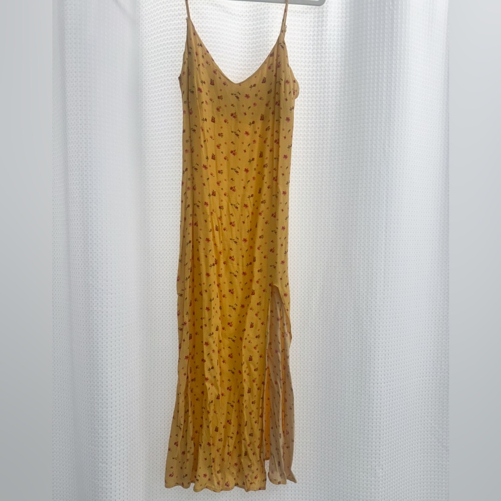 Reformation Yellow Floral Maxi Dress